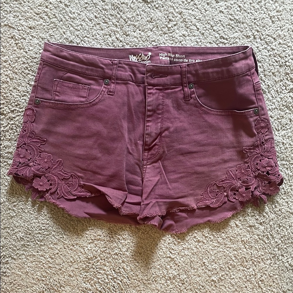 Mossimo Supply Co. High Waist Purple Shorts